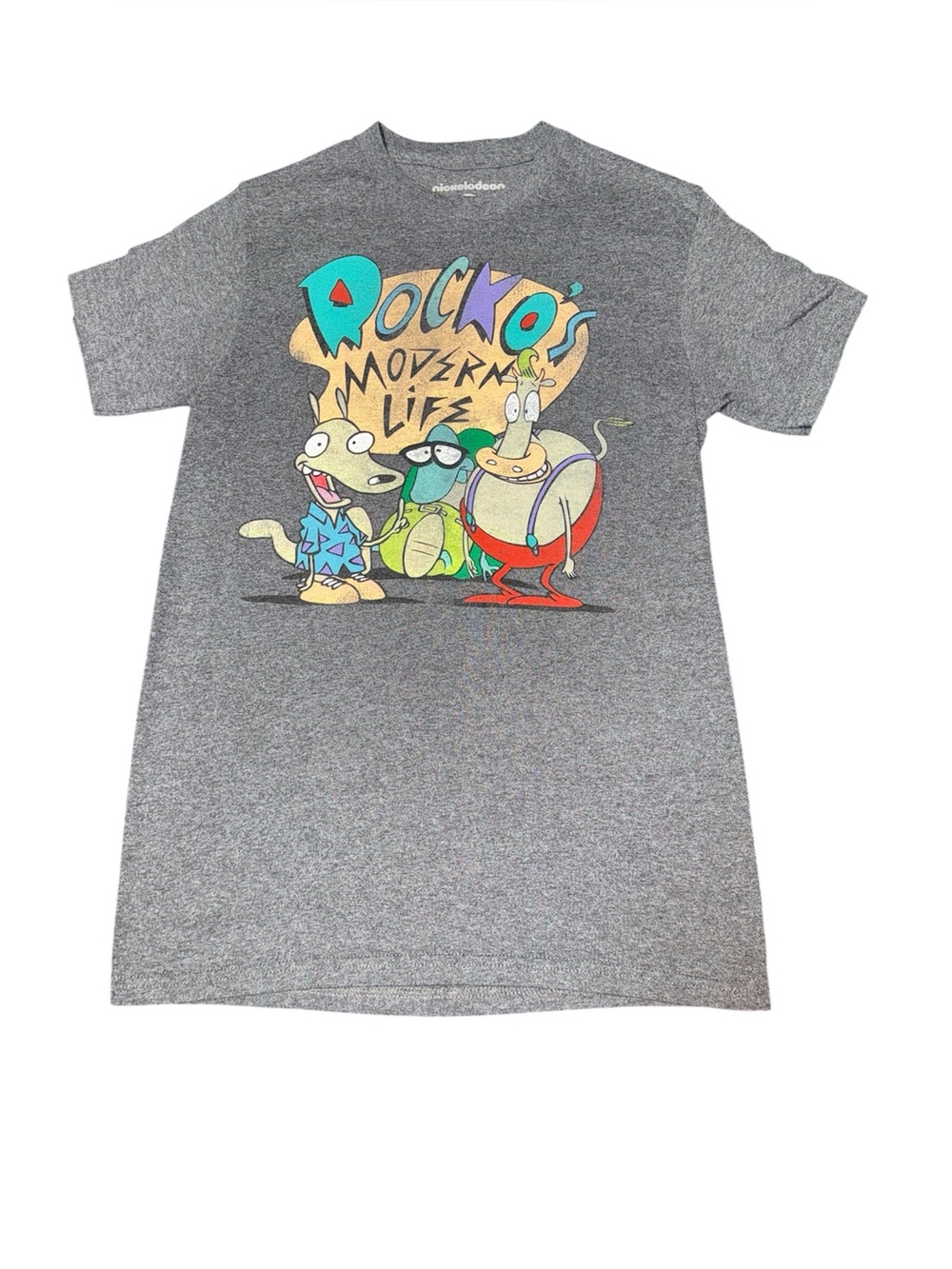 Nickelodeon Officially Licensed Rocko’s Modern Life Group Retro Graphic T-Shirt